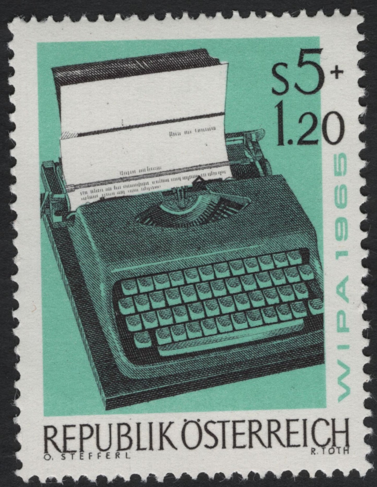 SCG11215 - Austria 1965 WIPA Semi-Postal Stamps – Printing & Postal Heritage (Complete Set)