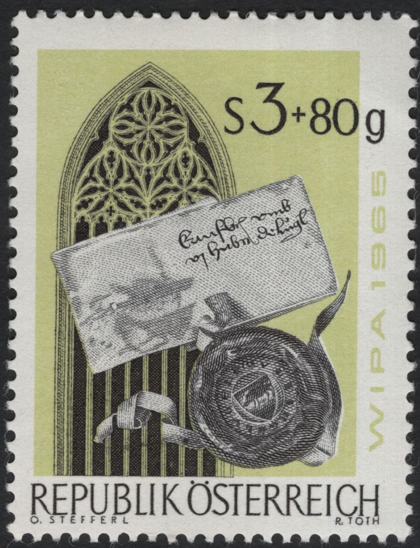 SCG11215 - Austria 1965 WIPA Semi-Postal Stamps – Printing & Postal Heritage (Complete Set)