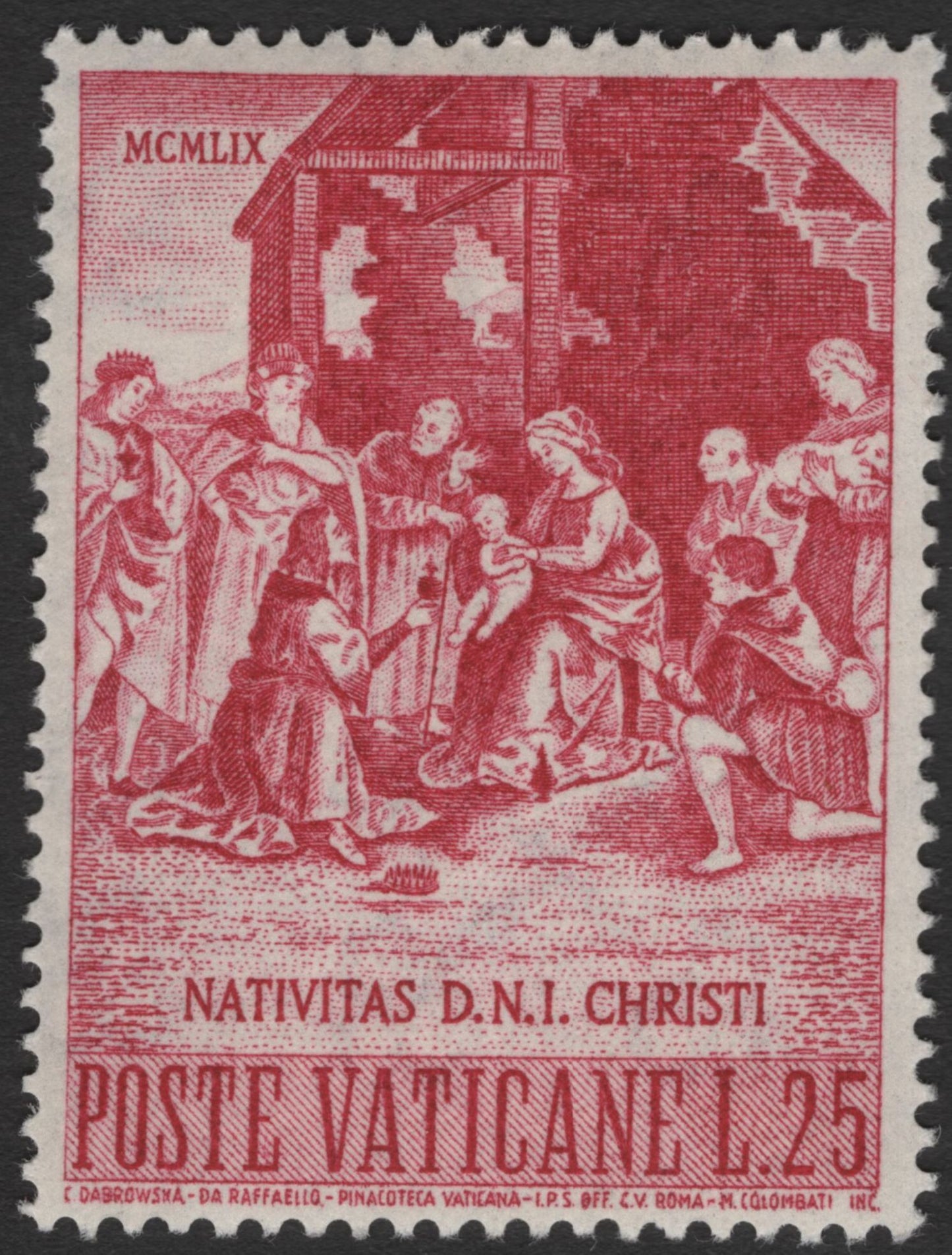 SCG11223 - Vatican City 1959 – Nativitas D.N.I. Christi (Nativity of Christ) Set