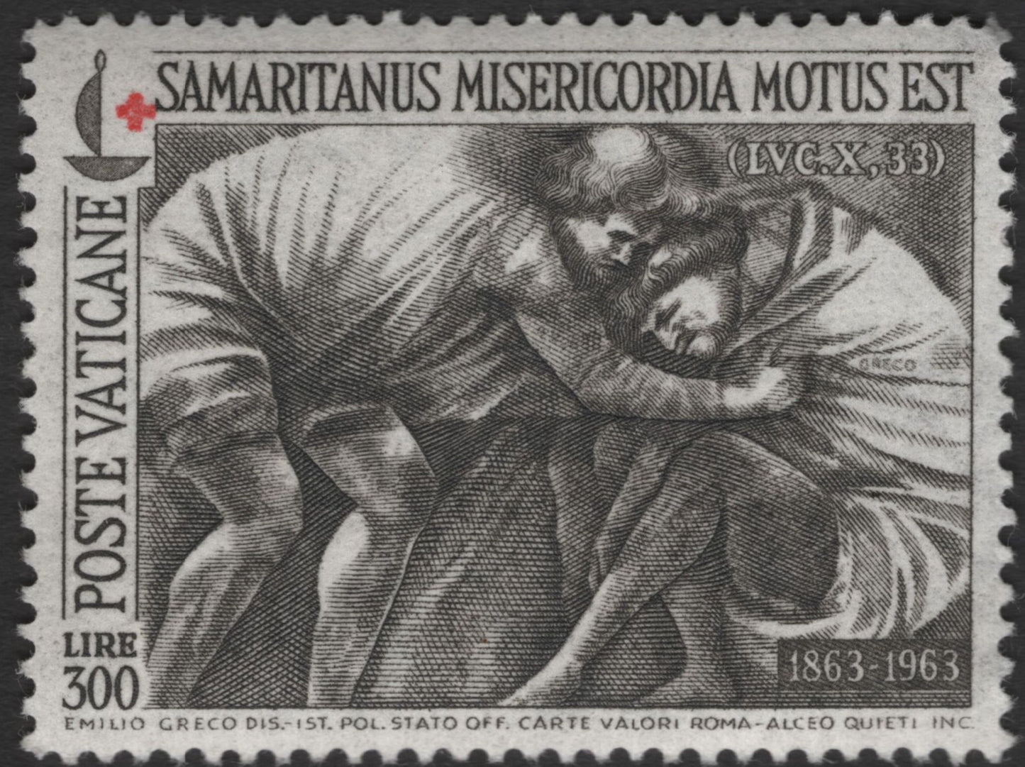 SCG11222 - Vatican City 1963 – Samaritanus Misericordia Motus Est (Good Samaritan) Charity Set