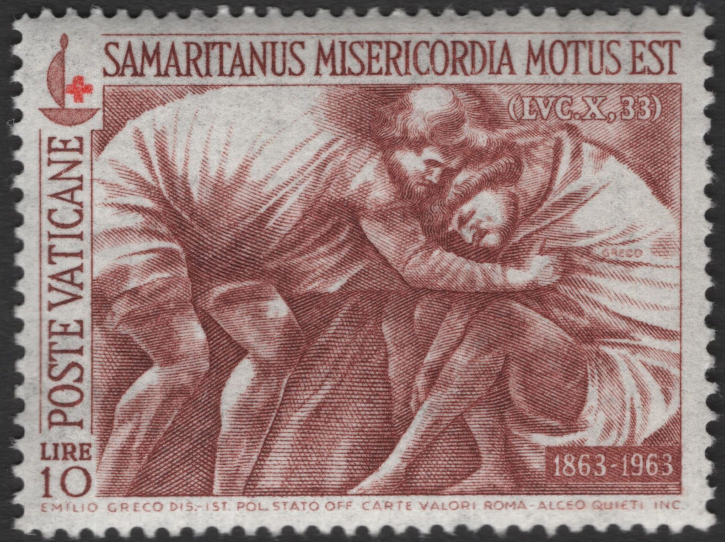 SCG11222 - Vatican City 1963 – Samaritanus Misericordia Motus Est (Good Samaritan) Charity Set