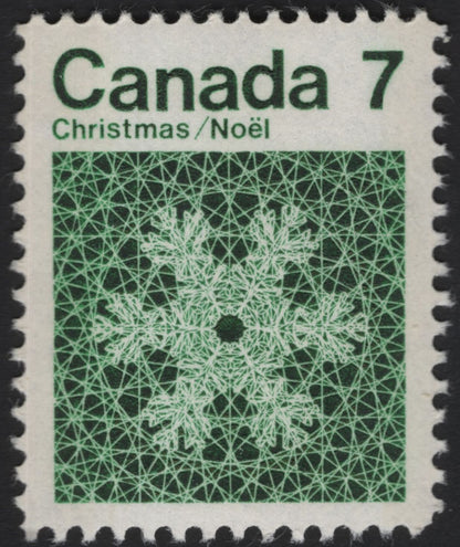 SCG11156 - Canada – Christmas / Noël Snowflake Stamps (6¢ & 7¢)