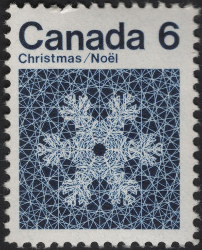 SCG11156 - Canada – Christmas / Noël Snowflake Stamps (6¢ & 7¢)