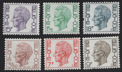 SCG11157 - Belgium – King Baudouin I Definitive Stamp Set (1950s–1970s)