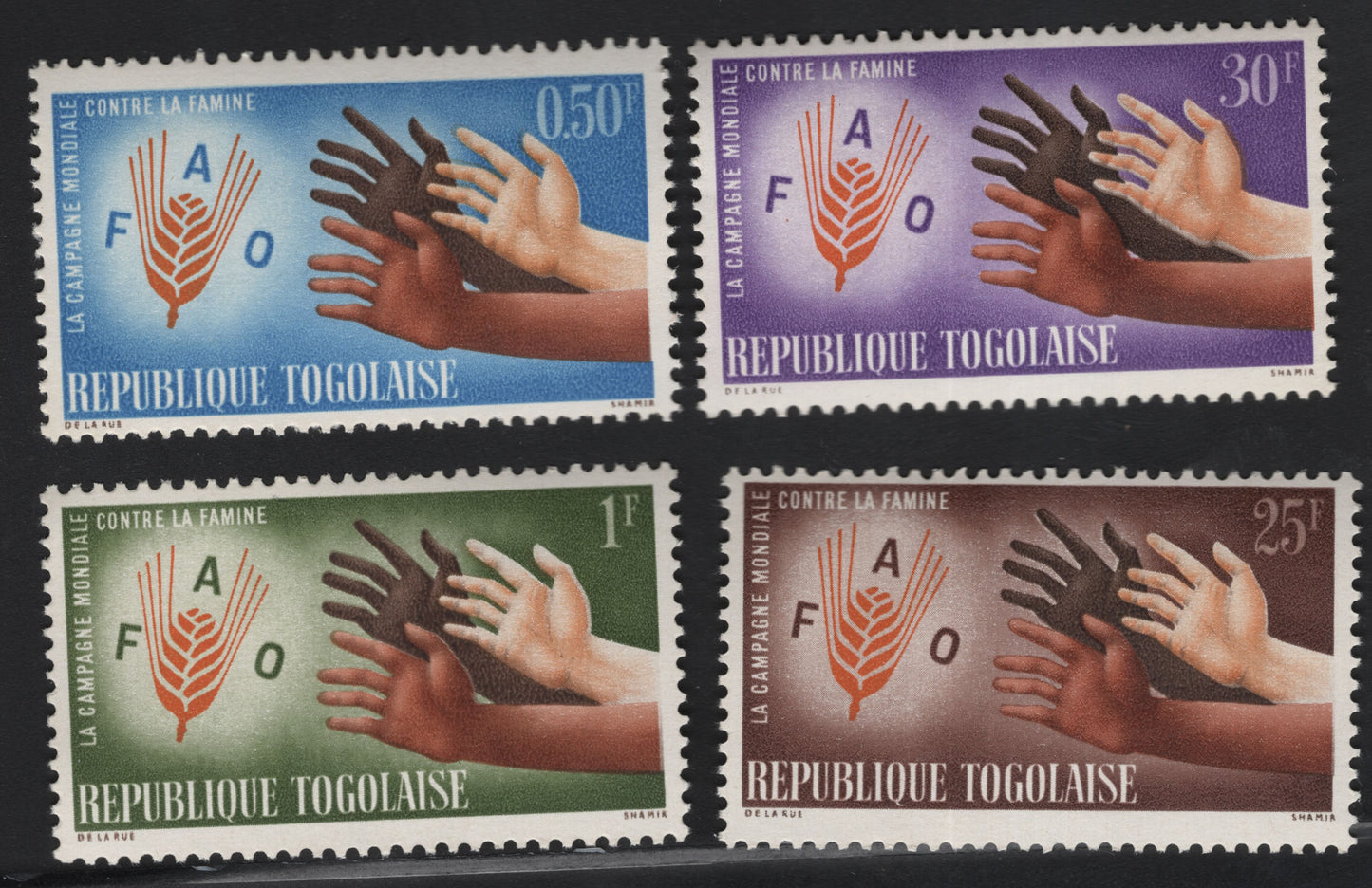 SCG11158 - Togo – FAO World Campaign Against Hunger (Hands of Solidarity) Set