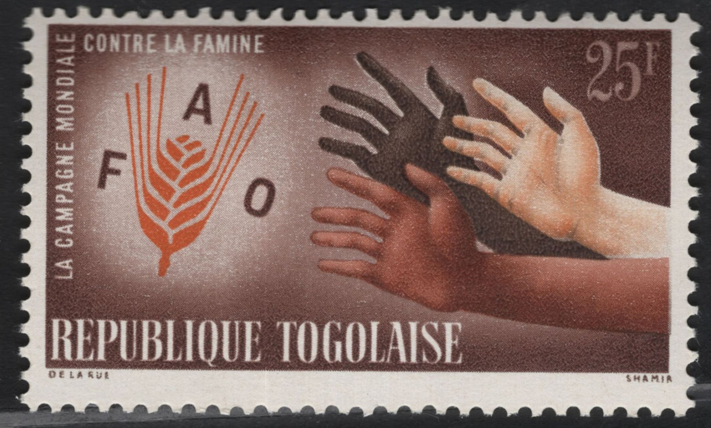 SCG11158 - Togo – FAO World Campaign Against Hunger (Hands of Solidarity) Set