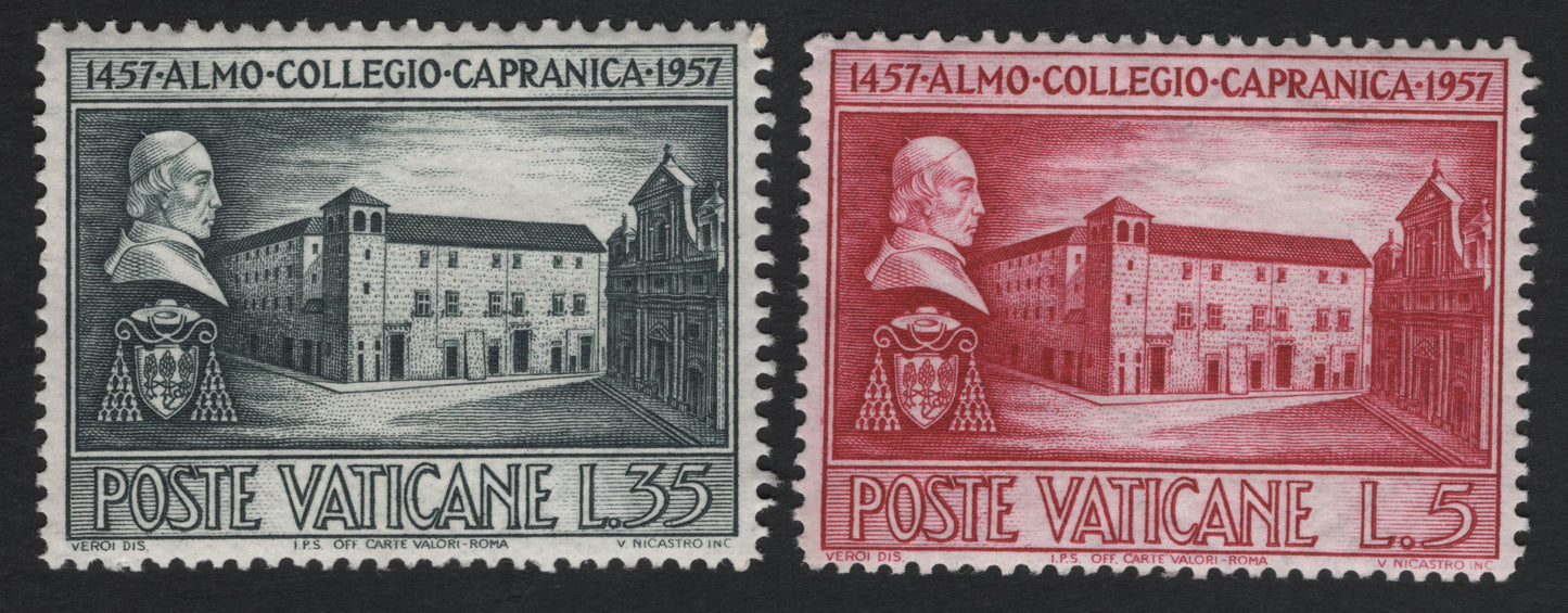 SCG11164 - Vatican City – 1957 Almo Collegio Capranica 500th Anniversary (Complete Set)