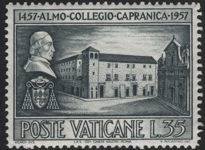 SCG11164 - Vatican City – 1957 Almo Collegio Capranica 500th Anniversary (Complete Set)