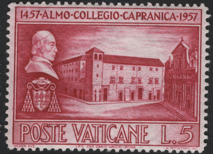 SCG11164 - Vatican City – 1957 Almo Collegio Capranica 500th Anniversary (Complete Set)