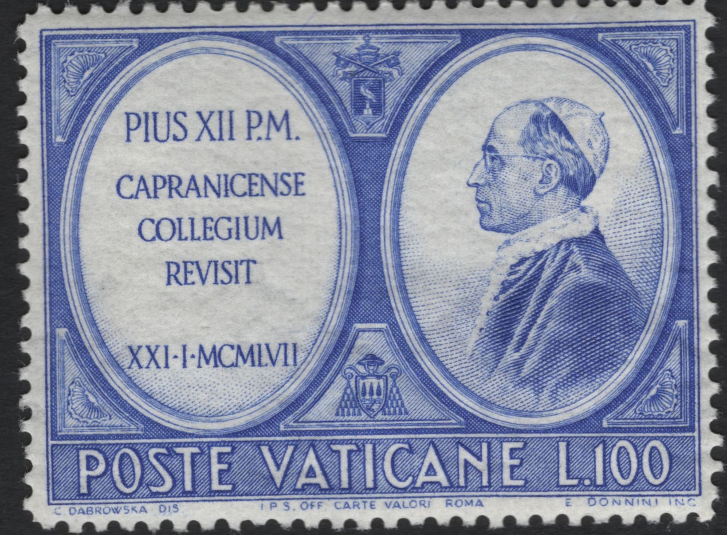 SCG11167 - Vatican City – 1957 Visit of Pope Pius XII to the Capranica College (Set of 2)