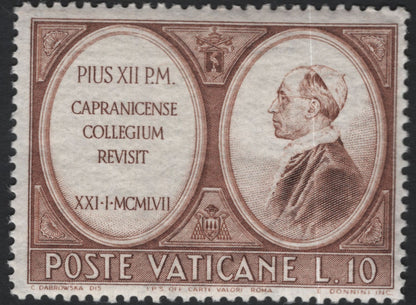 SCG11167 - Vatican City – 1957 Visit of Pope Pius XII to the Capranica College (Set of 2)
