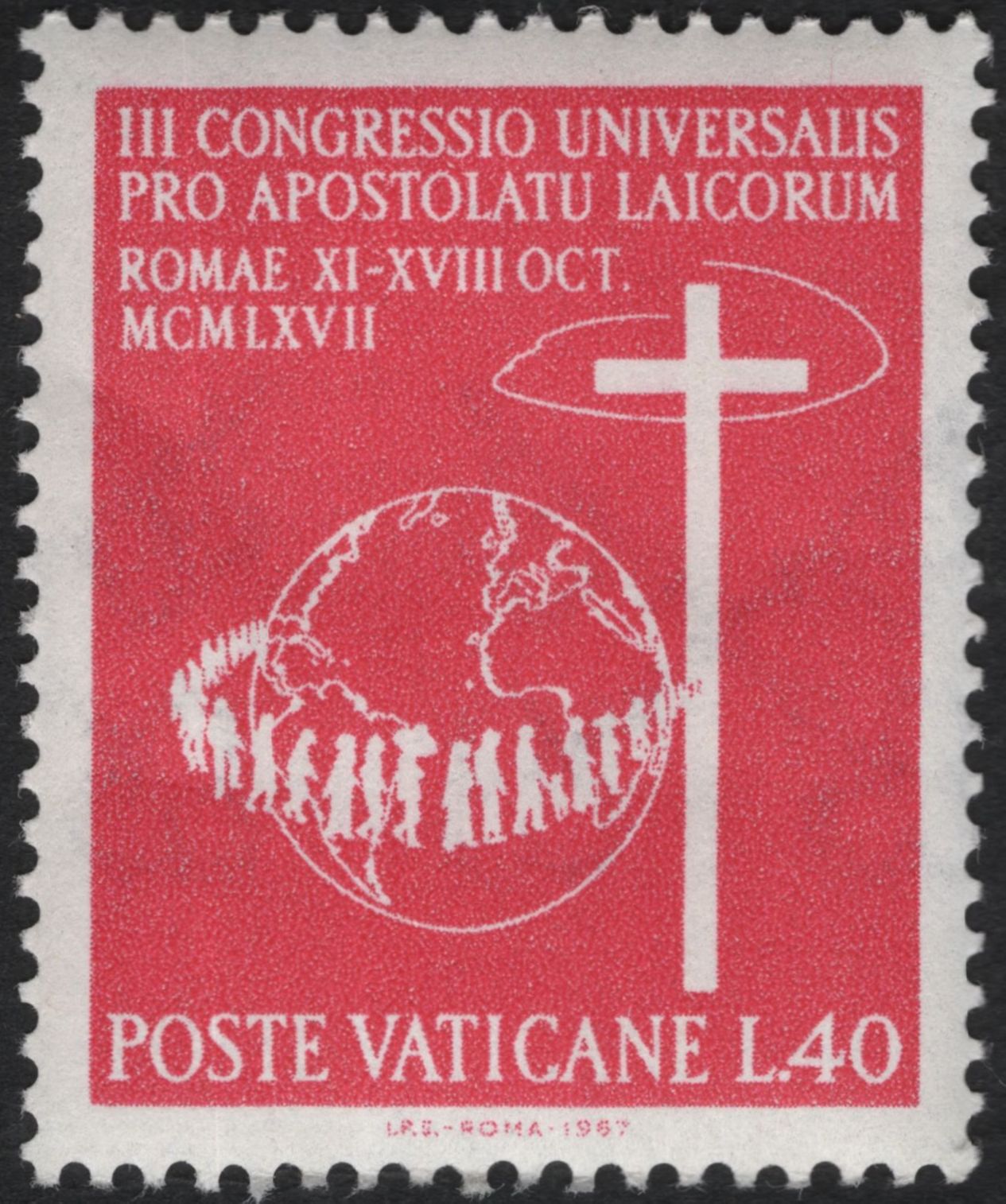 SCG11160 - Vatican City – 1967 III Universal Congress of the Lay Apostolate (Set of 2)