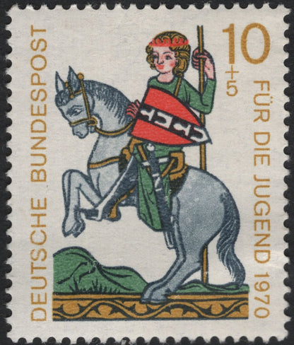 SCG11161 - Germany (Federal Republic) – 1970 “For the Youth” Medieval Riders (Semi-Postal Pair)