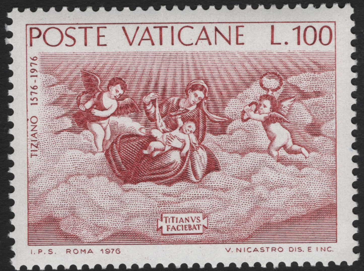 SCG11162 - Vatican City 1976 – Titian Religious Art Commemorative Stamps (Set of 2)
