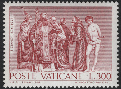 SCG11162 - Vatican City 1976 – Titian Religious Art Commemorative Stamps (Set of 2)