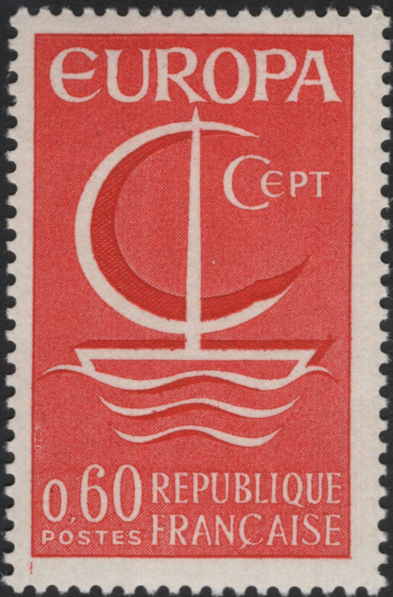 SCG11175 - France – Europa CEPT 1967 “Sailing Ship” Definitive Pair