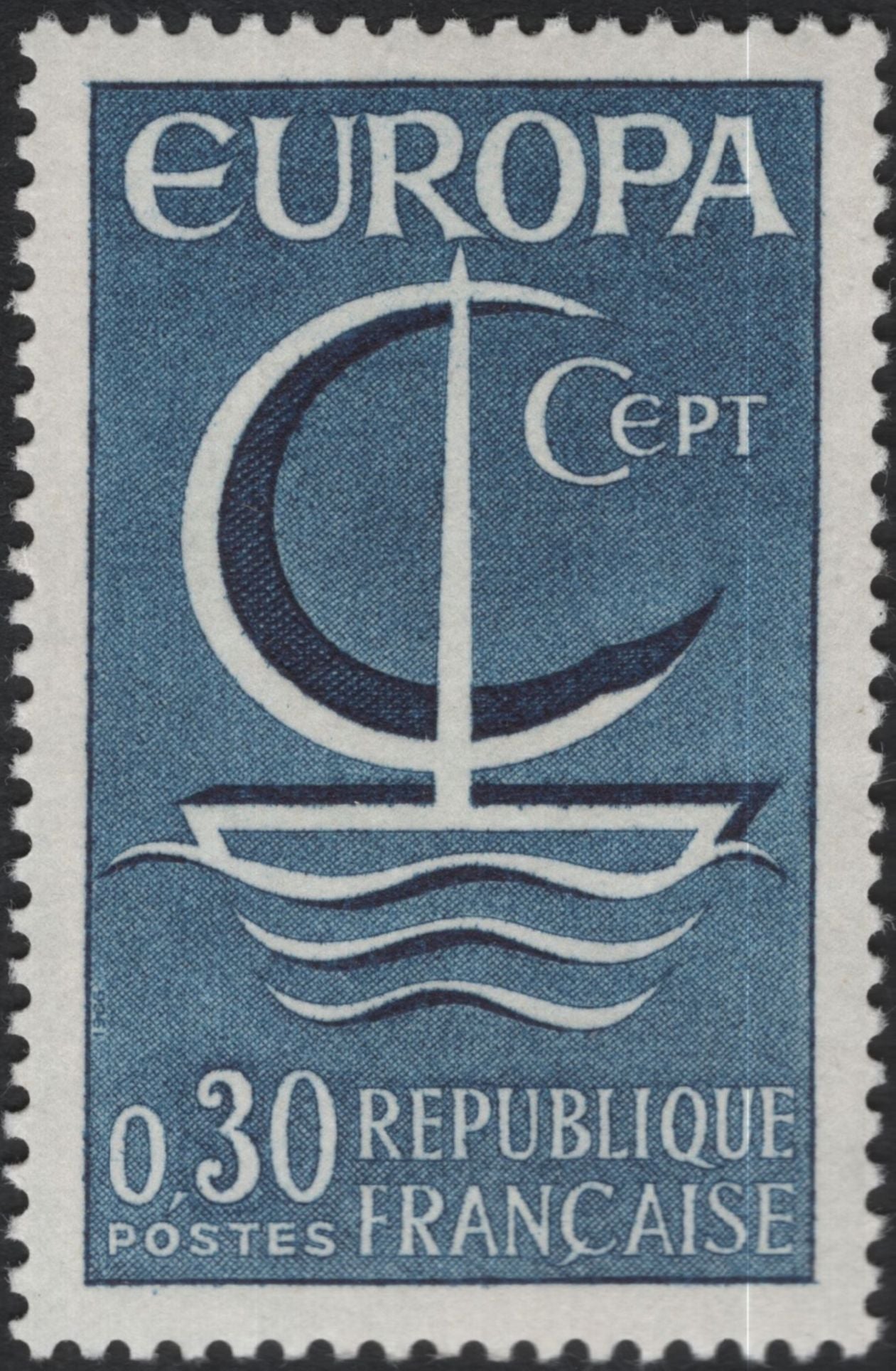 SCG11175 - France – Europa CEPT 1967 “Sailing Ship” Definitive Pair