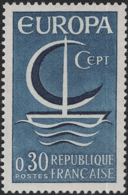 SCG11175 - France – Europa CEPT 1967 “Sailing Ship” Definitive Pair