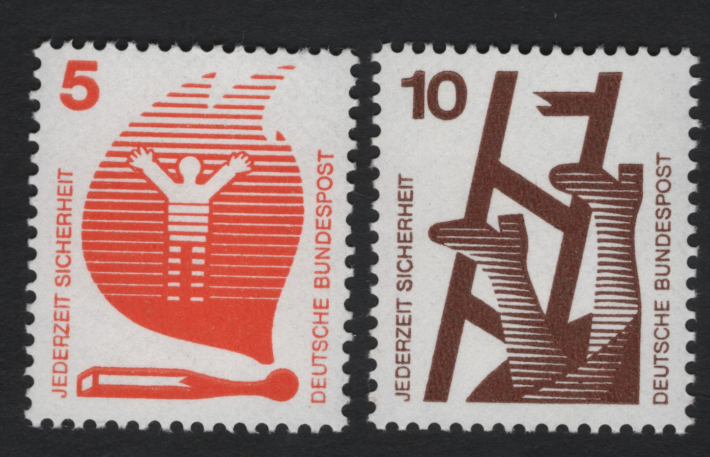 SCG11225 - Germany (Bundespost) – “Jederzeit Sicherheit” Accident-Prevention Welfare Pair