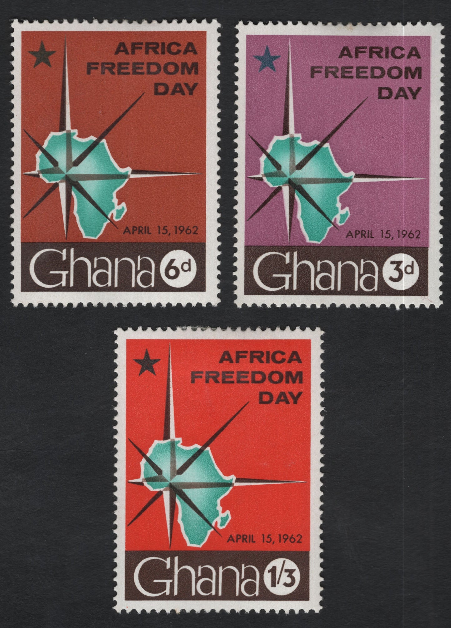 SCG11190 - Ghana – Africa Freedom Day Commemorative Set (1962)