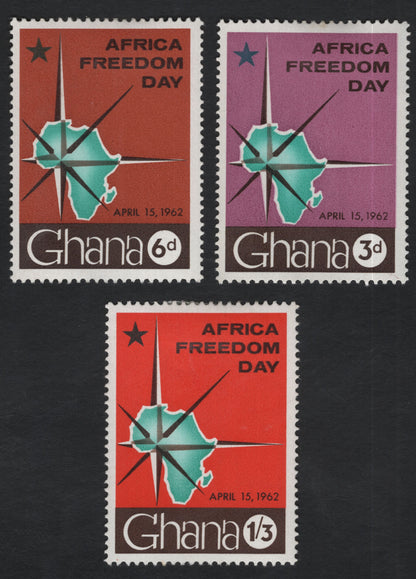 SCG11190 - Ghana – Africa Freedom Day Commemorative Set (1962)
