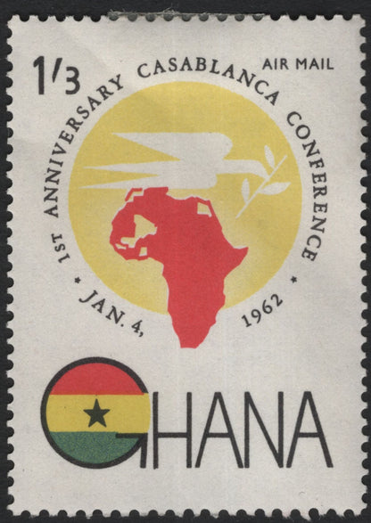 SCG11188 - Ghana – 1st Anniversary of the Casablanca Conference (1962) | Complete Set