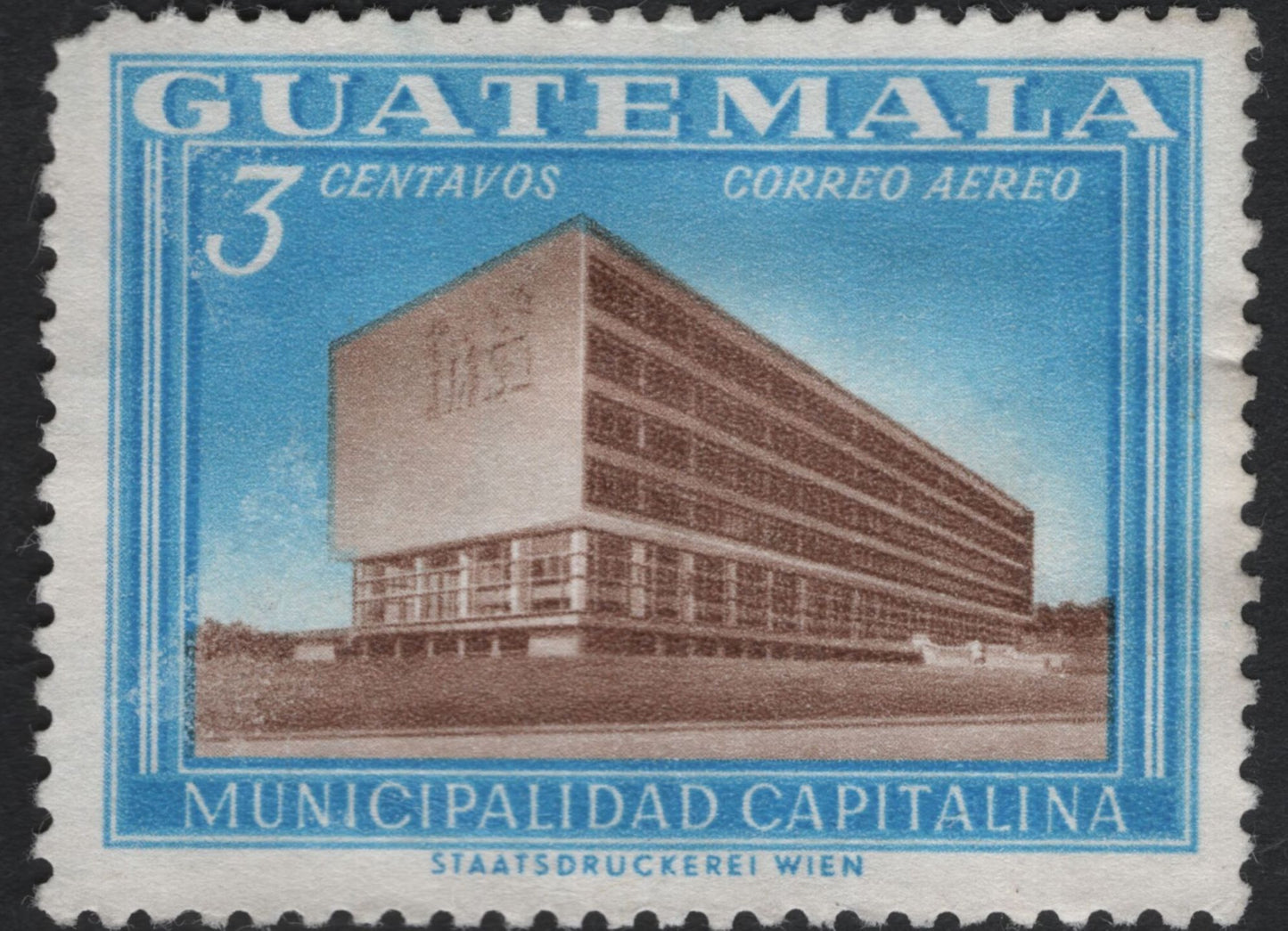 SCG11193 - Guatemala – Modern Architecture Airmail Pair (Municipalidad Capitalina & IGSS)