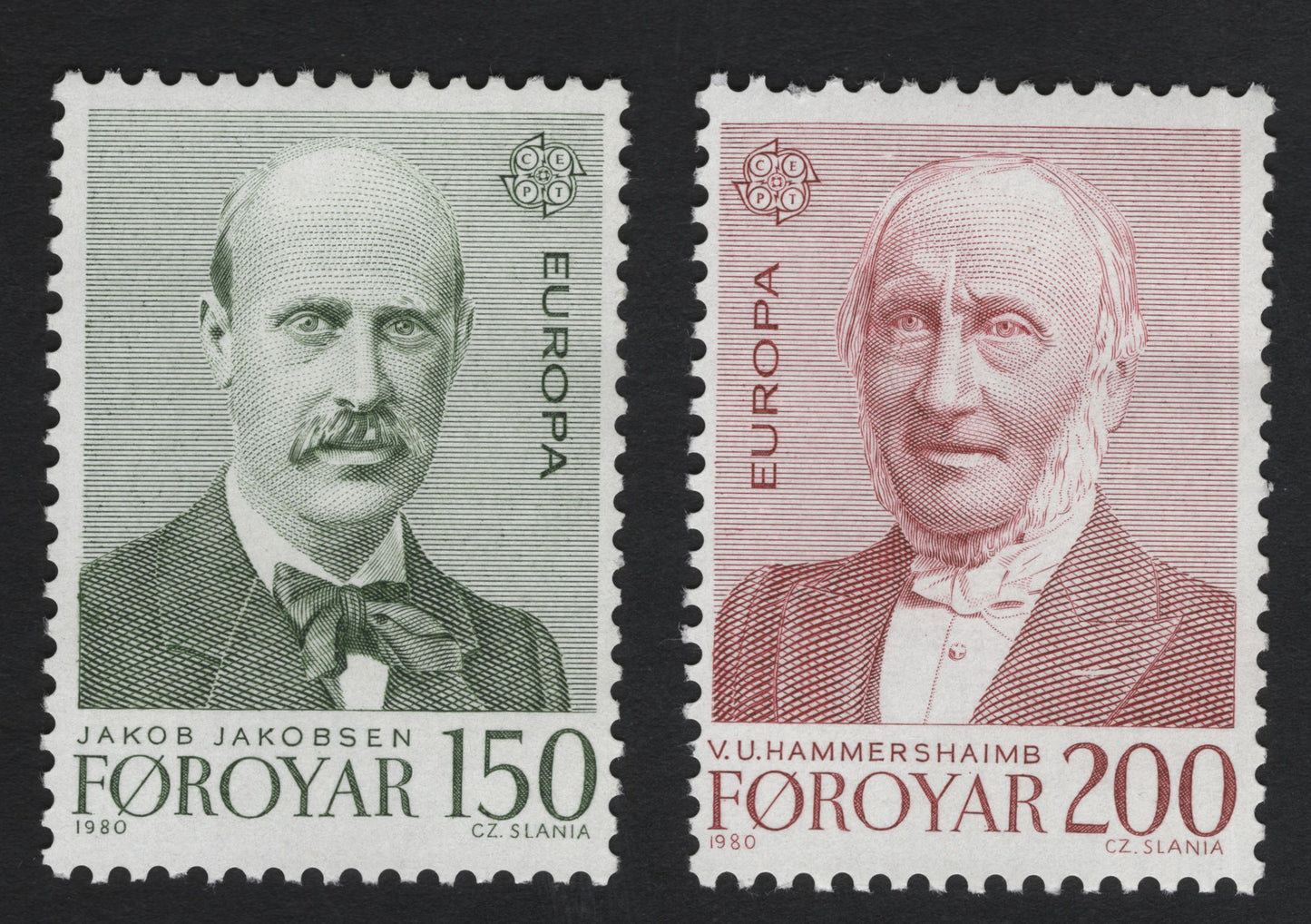 SCG11194 - Faroe Islands (Føroyar) – Europa CEPT 1980: Faroese Language Pioneers