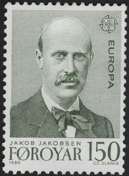SCG11194 - Faroe Islands (Føroyar) – Europa CEPT 1980: Faroese Language Pioneers