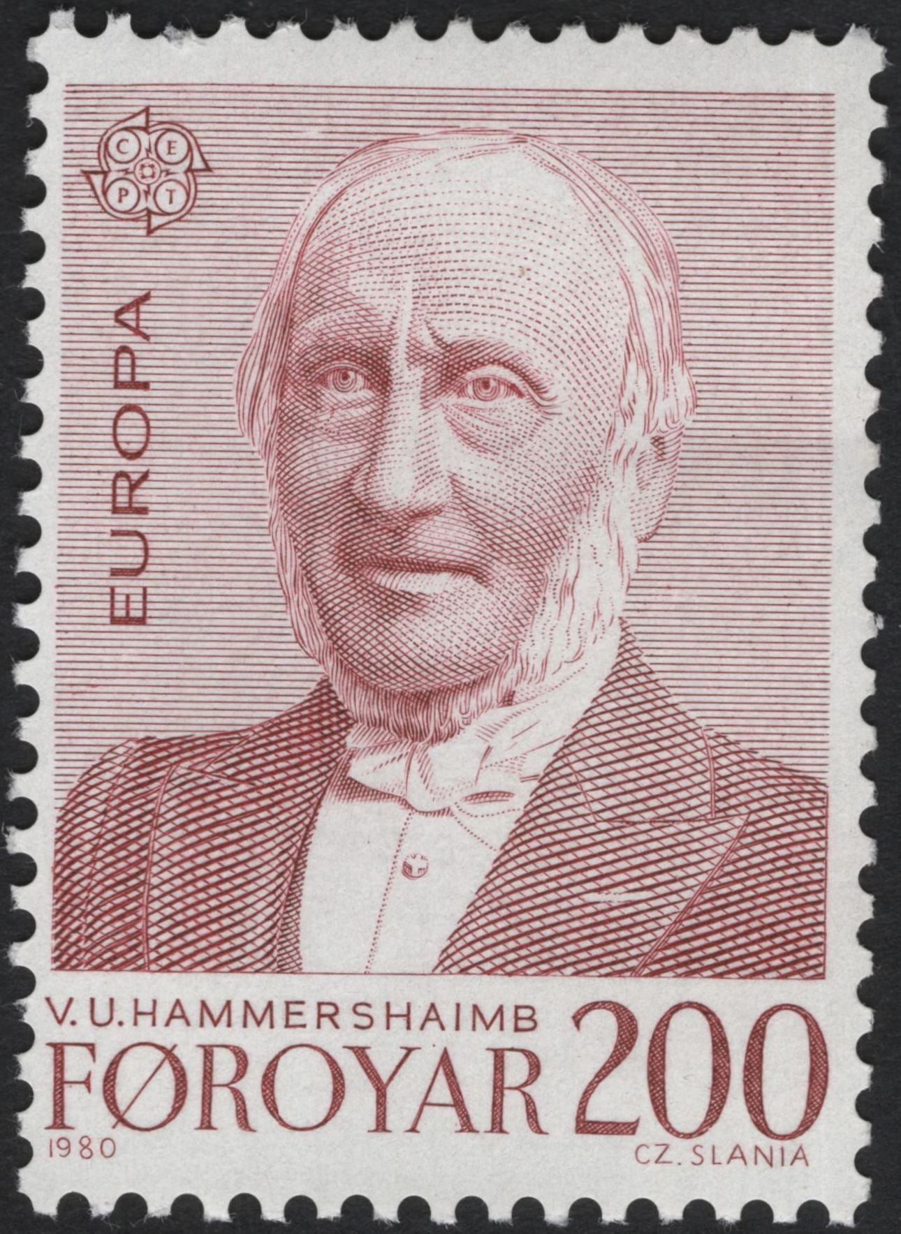 SCG11194 - Faroe Islands (Føroyar) – Europa CEPT 1980: Faroese Language Pioneers