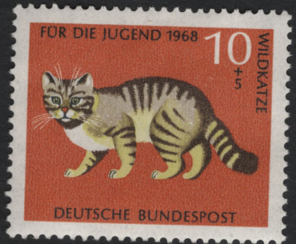 SCG11205 - Germany (Deutsche Bundespost) – 1968 “Für die Jugend” Wildlife Semi-Postal Set