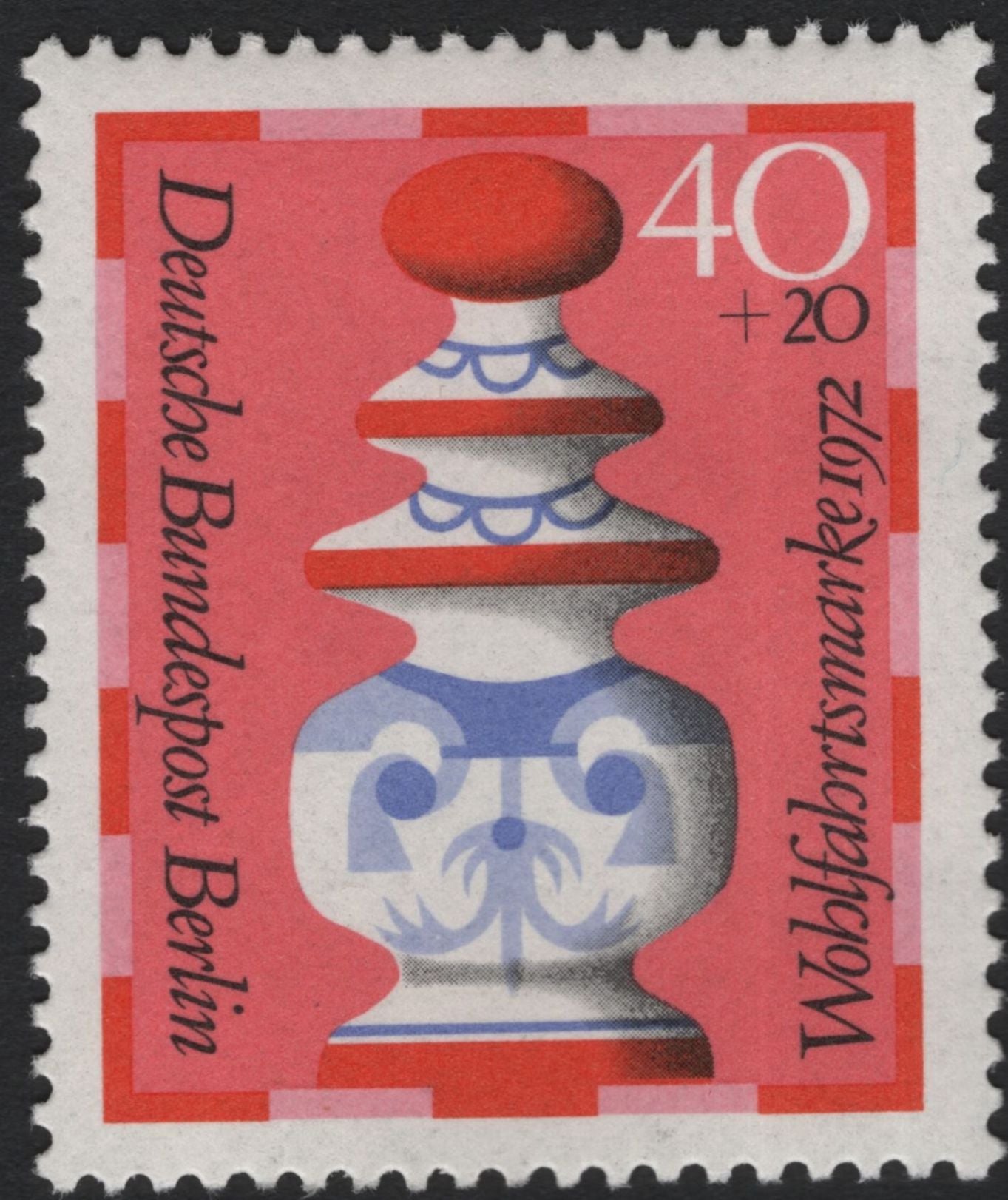SCG11206 - Germany (Berlin) 1972 Welfare Chess Pieces – Semi-Postal Set
