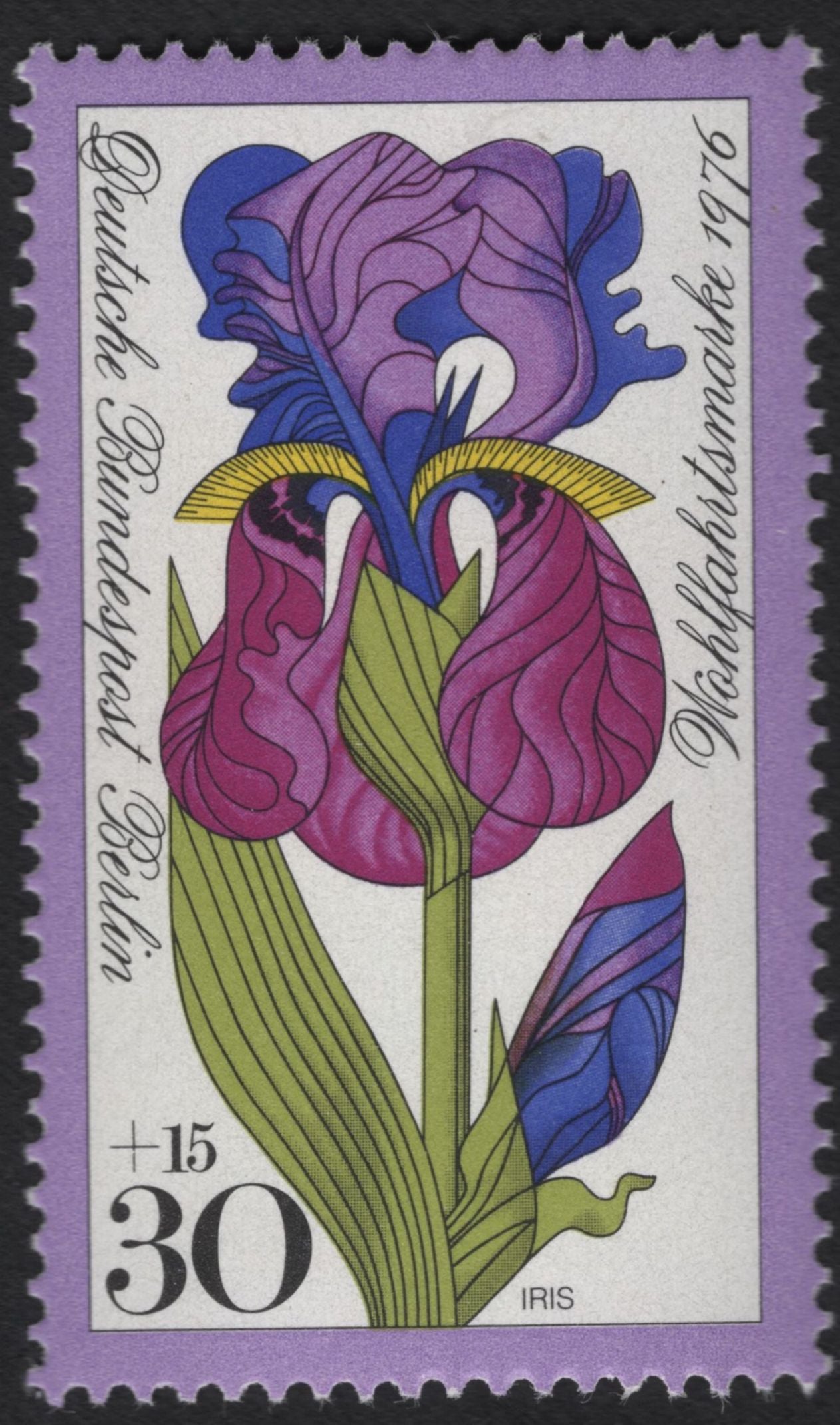 SCG11184 - Germany (West) 1976 – Flowers Semi-Postal Charity Set (Wohlfahrtsmarke)