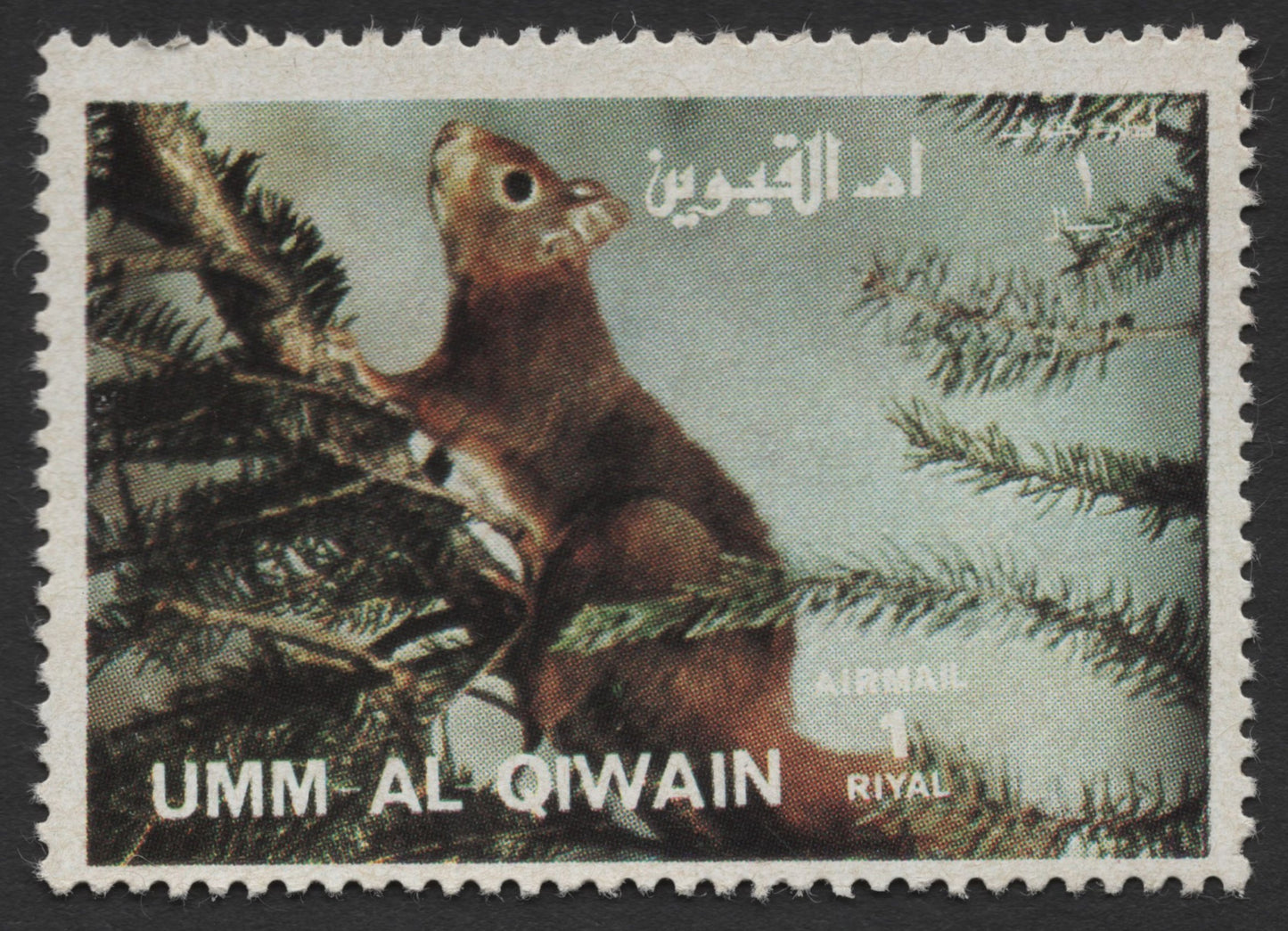 SCG432 - Umm Al Qiwain Airmail Wildlife Stamps — Squirrel and Dormouse Set