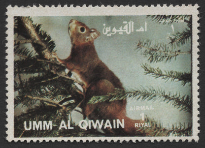 SCG432 - Umm Al Qiwain Airmail Wildlife Stamps — Squirrel and Dormouse Set