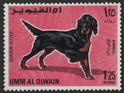 SCG431 - Umm Al Qiwain Airmail Dog Breeds Stamp Set — Terrier, Spaniel, Setter, Boxer