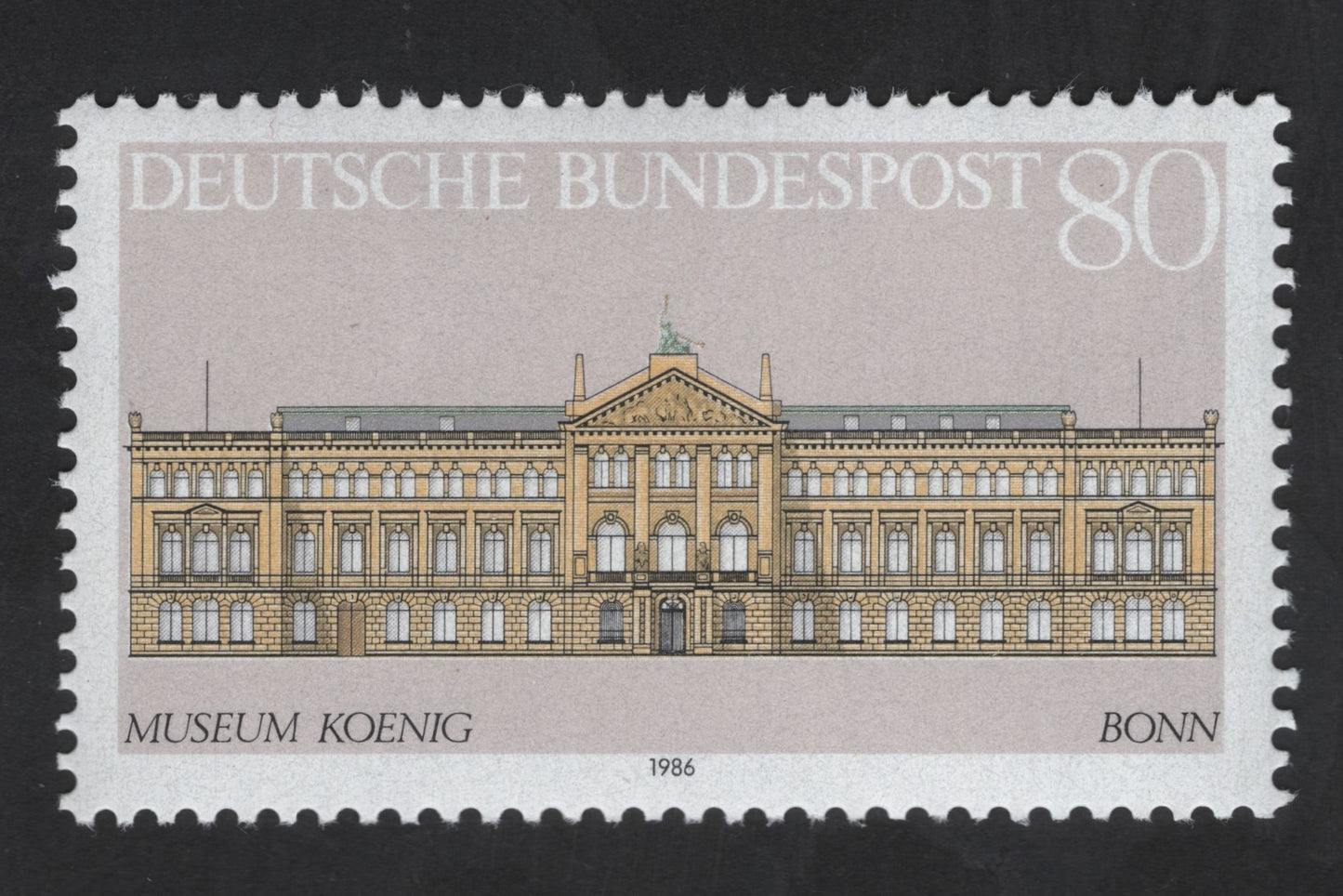SCG13407 - Museum Koenig, Bonn – 80 Pfennig Commemorative Stamp (1986)