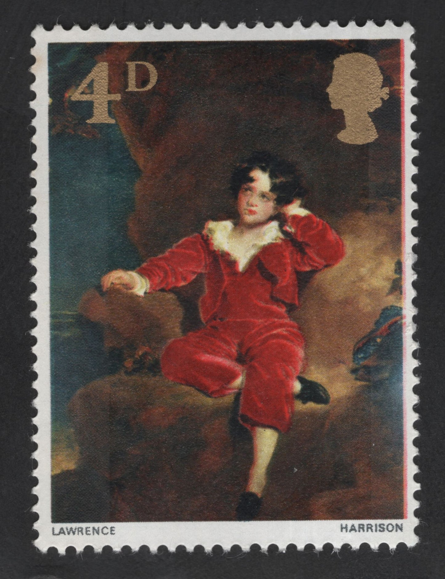 SCG13422 - Great Britain 4d “The Red Boy” – Sir Thomas Lawrence Painting Stamp