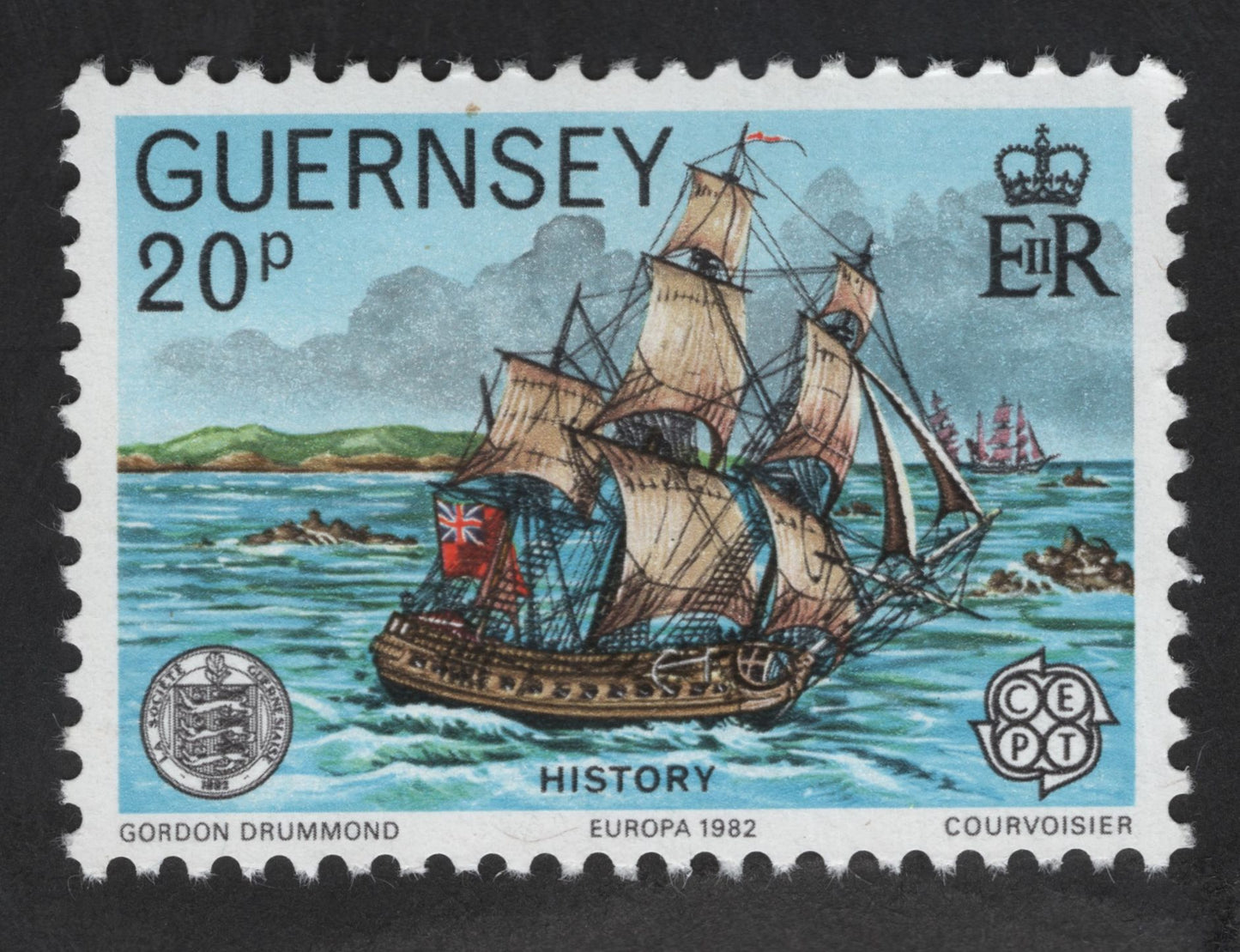 SCG13423 - Guernsey 1982 Europa CEPT 20p – Historic Sailing Ship