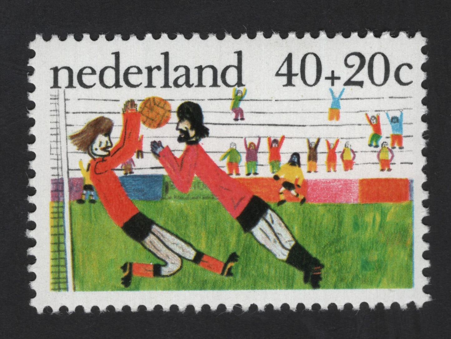 SCG13401 - Netherlands Kinderzegel 40+20c – Children Playing Football Charity Stamp