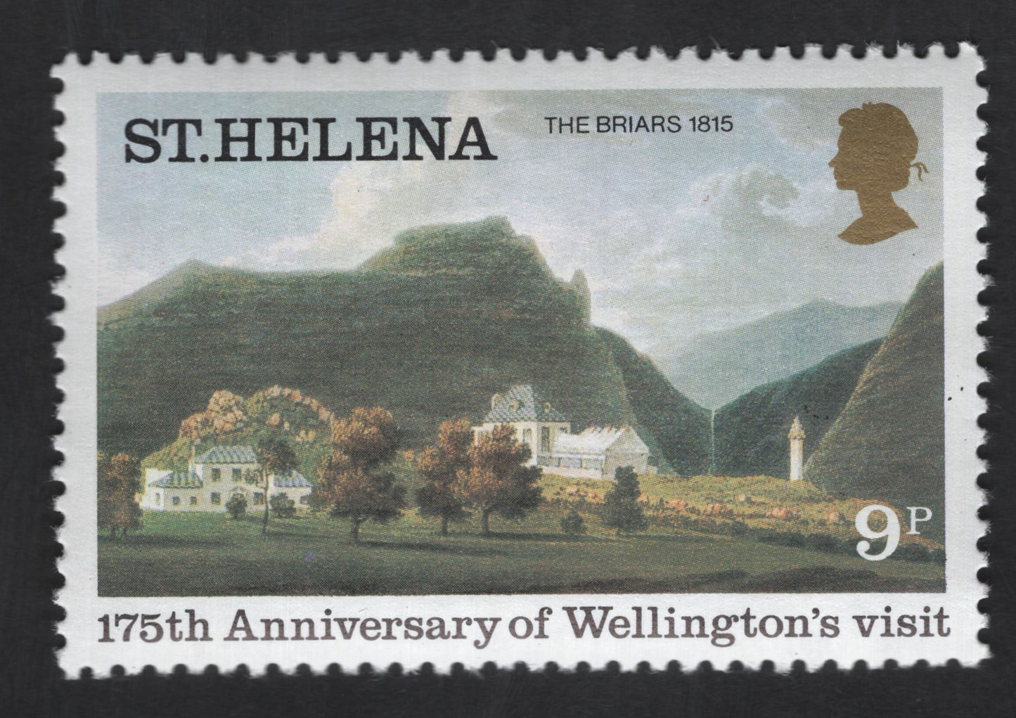 SCG13437 - St. Helena 9p – 175th Anniversary of Wellington’s Visit (The Briars 1815)