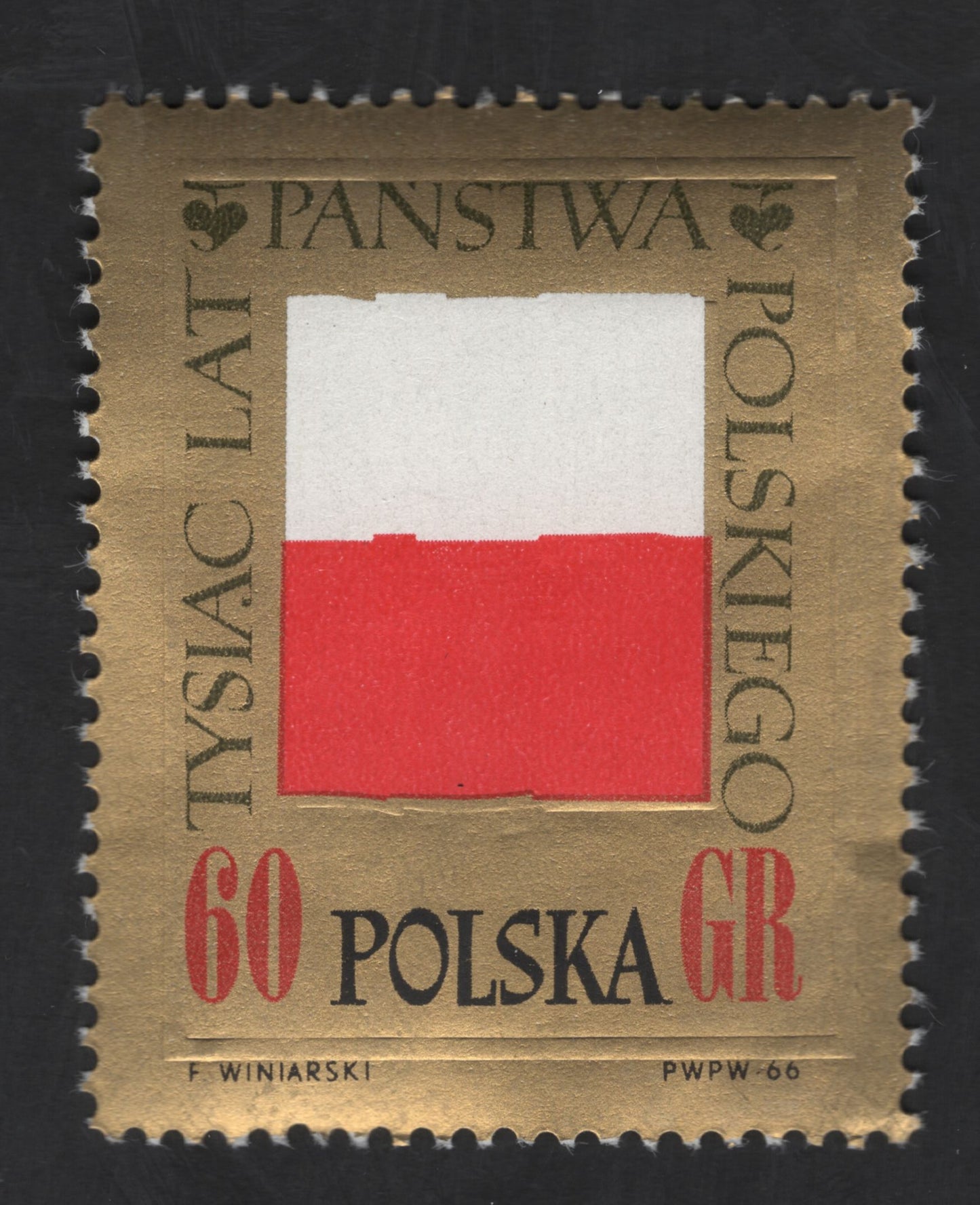 SCG13472 - Poland 1966 – Millennium of the Polish State (60 gr) Stamp