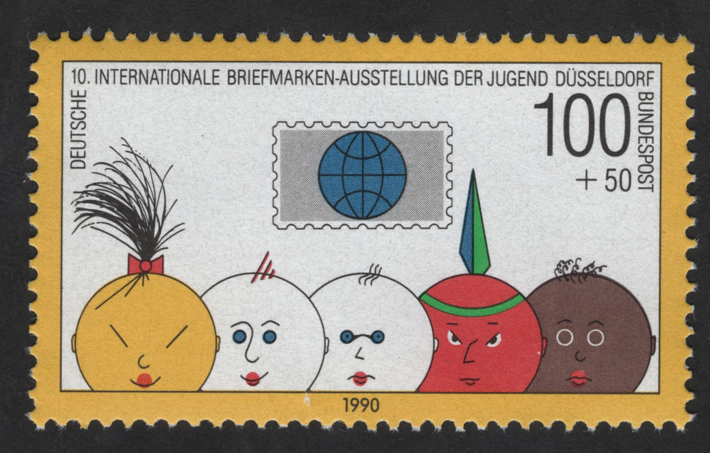 SCG13498 - Germany 1990 Youth Stamp Exhibition Düsseldorf Semi-Postal Stamp