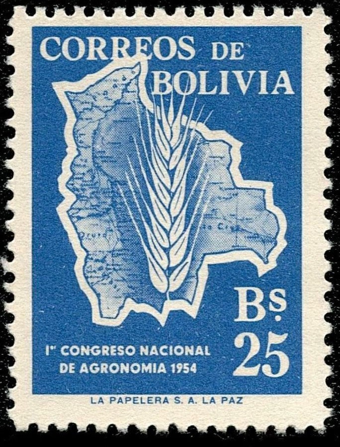 SCG6304 - Bolivia 1954 – 1st National Agronomy Congress (25 Bolivianos)