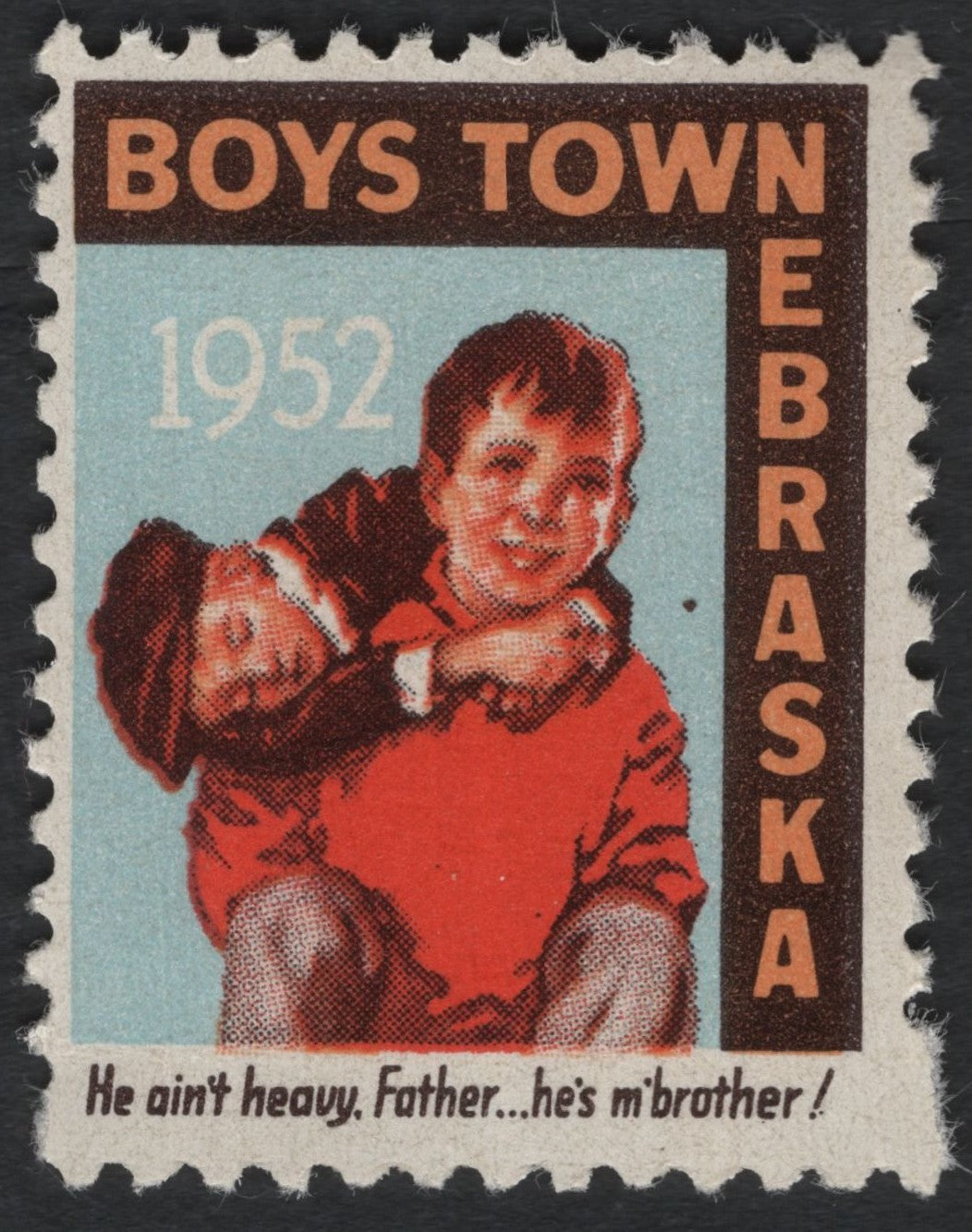 SCG7485 - ChatGPT said:Philatelic Entry: Boys Town, Nebraska – 1952 Fund Seal
