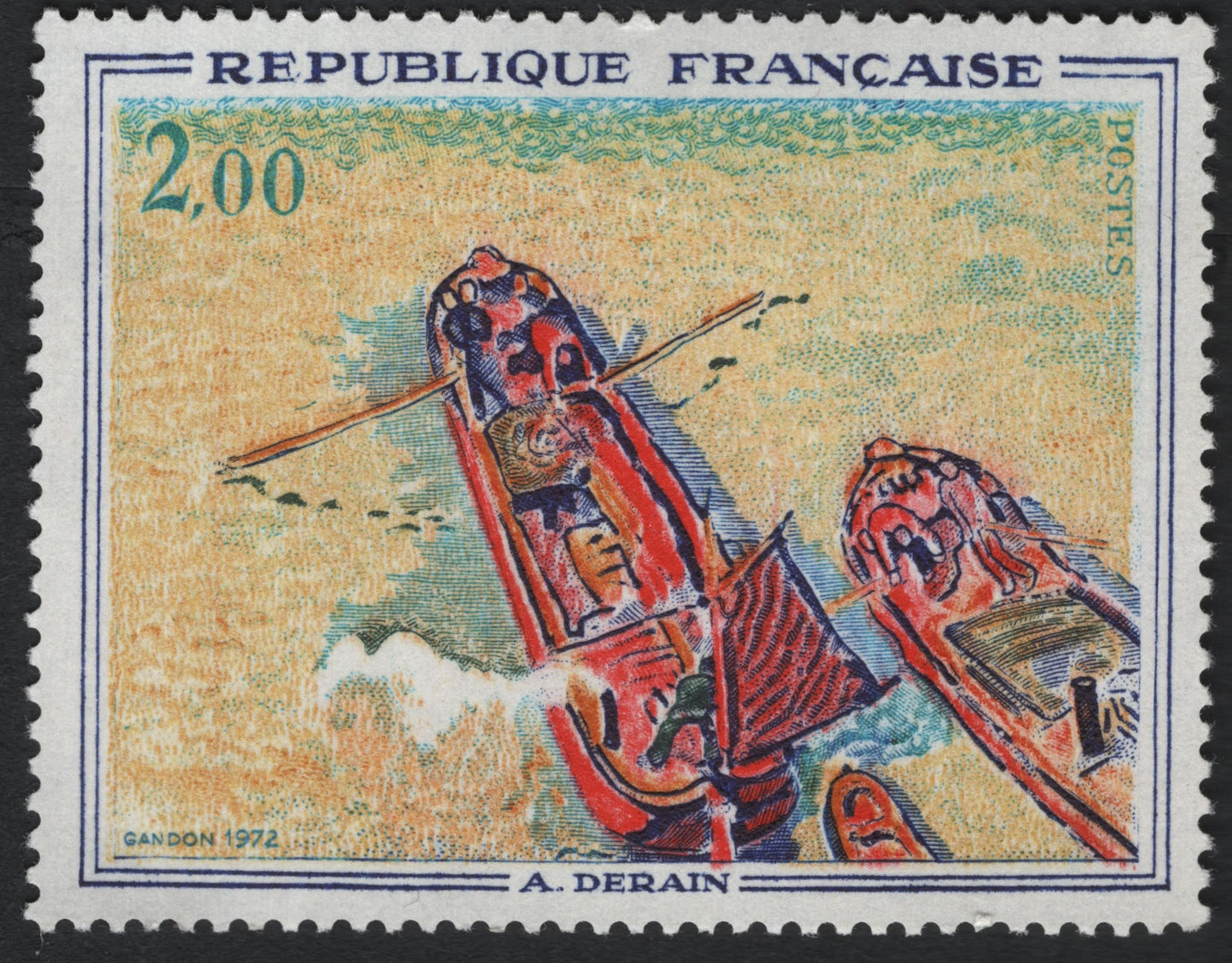 SCG7498 - France 1972 – “Les Canots à Collioure” by André Derain