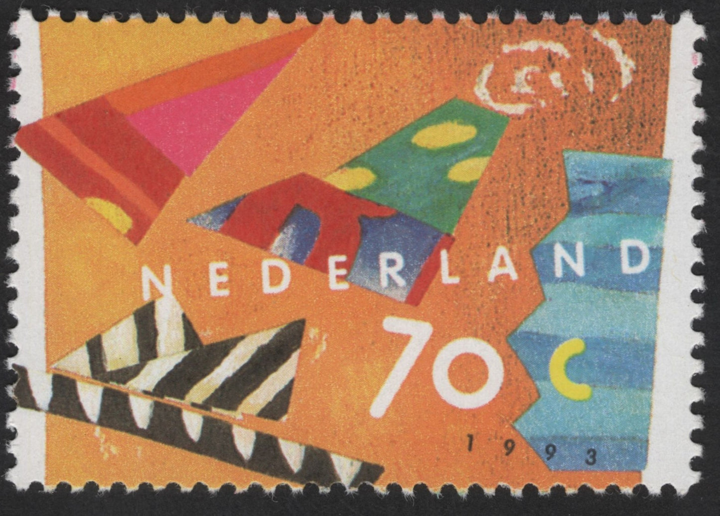 SCG12351 - Netherlands 1993 Contemporary Art Stamp – 70c