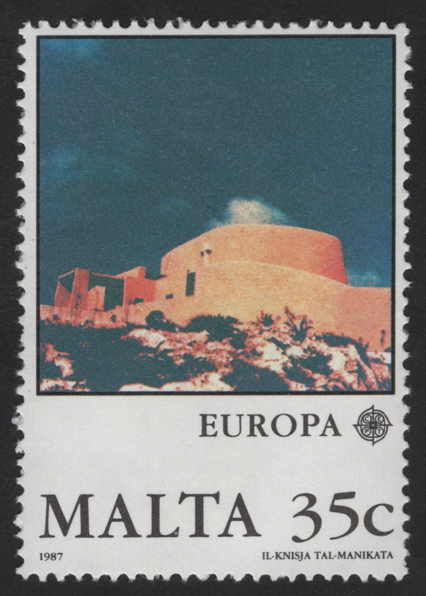 SCG12363 - Malta 1987 – Europa CEPT: Il-Knisja tal-Manikata (35c)