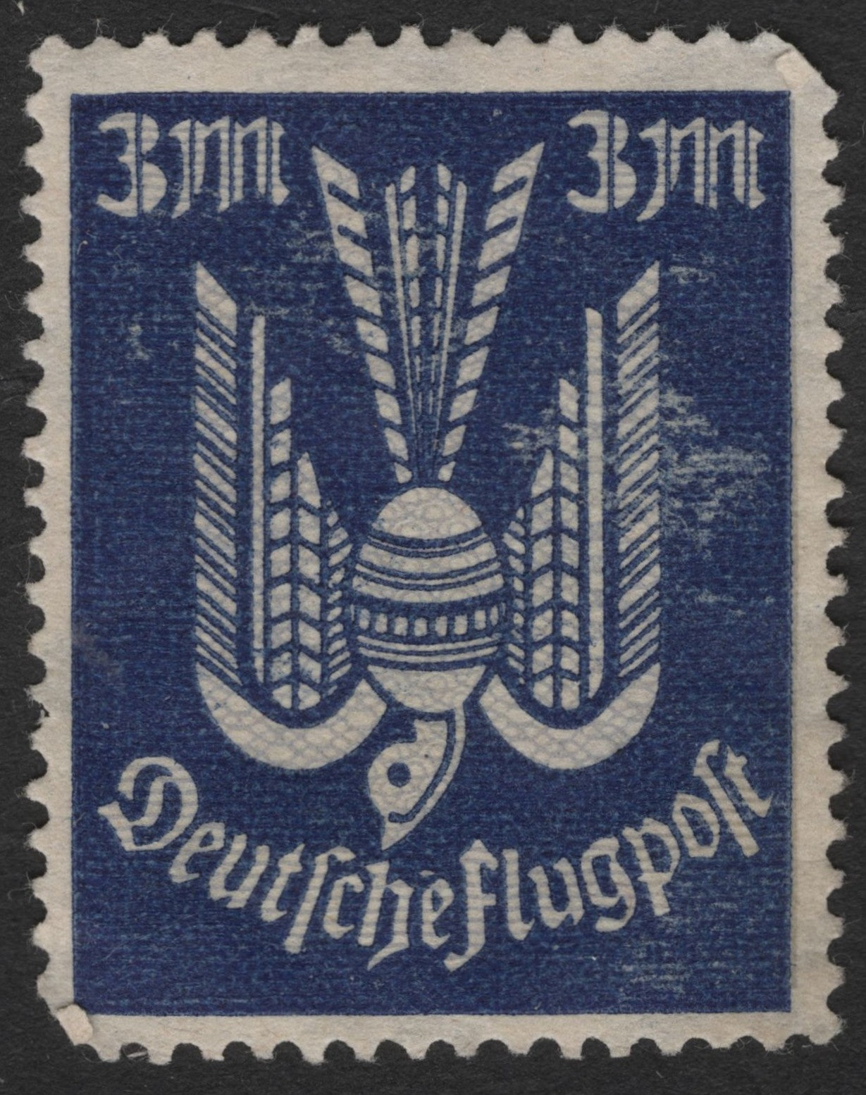 SCG2181 - Germany 1926 Airmail Stamp – 35 Pf Blue "Stylized Eagle"
