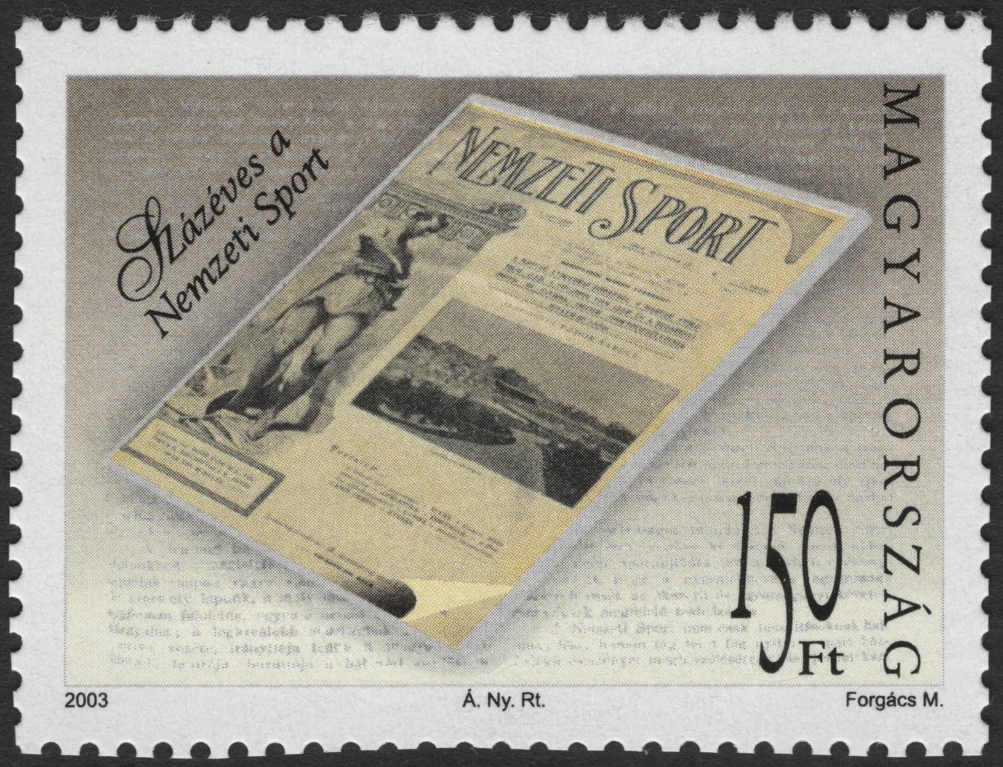 SCG2167 - Hungary 2003 – 100 Years of Nemzeti Sport